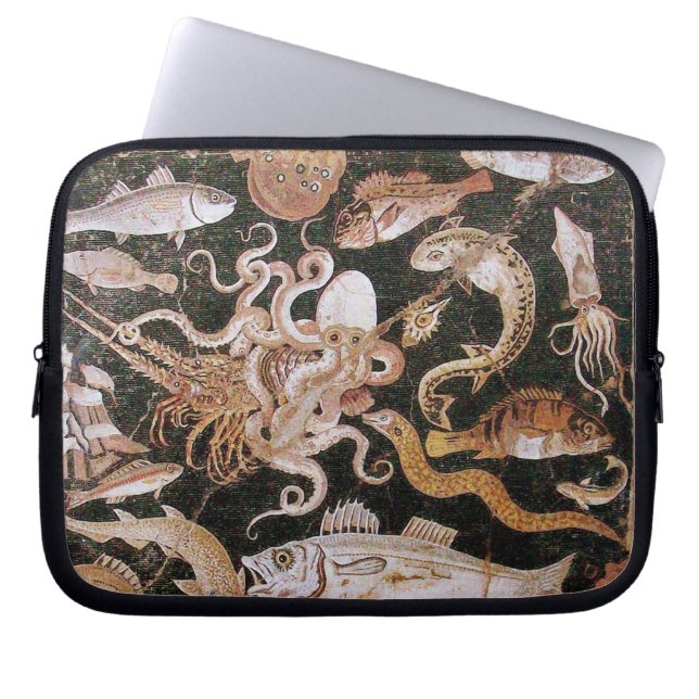 POMPEII COLLECTION / OCEAN - SEA LIFE SCENE LAPTOP SLEEVE (Front)