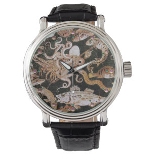 POMPEII COLLECTION OCEAN - SEA LIFE SCENE Nautical Watch