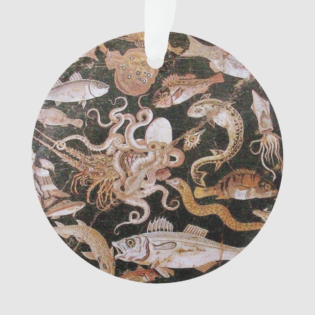 POMPEII COLLECTION / OCEAN - SEA LIFE SCENE ORNAMENT (Front)