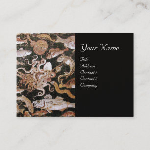 POMPEII COLLECTION / OCEAN - SEA LIFE SCENE Pearl Business Card