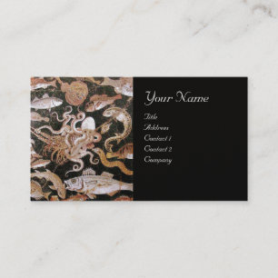 POMPEII COLLECTION / OCEAN - SEA LIFE SCENE Pearl Business Card