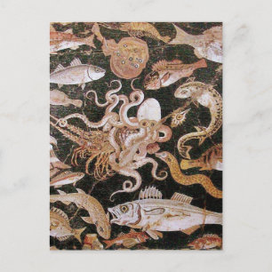 POMPEII COLLECTION / OCEAN - SEA LIFE SCENE POSTCARD
