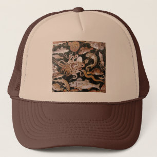 POMPEII COLLECTION / OCEAN - SEA LIFE SCENE TRUCKER HAT