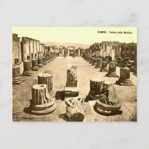 Pompeii, Courtyard of the Basilica Postcard