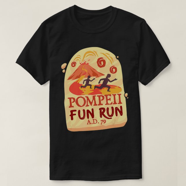 Pompeii Fun Run Gift For A Runner  T-Shirt (Design Front)