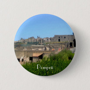 Pompeii Italy 6 Cm Round Badge