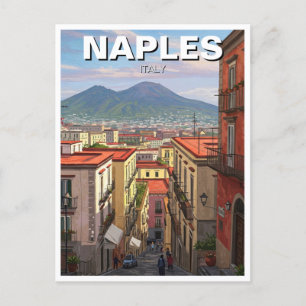 Pompeii Italy Mount Vesuvius Travel Postcard