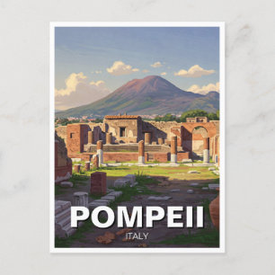 Pompeii Italy Travel Postcard