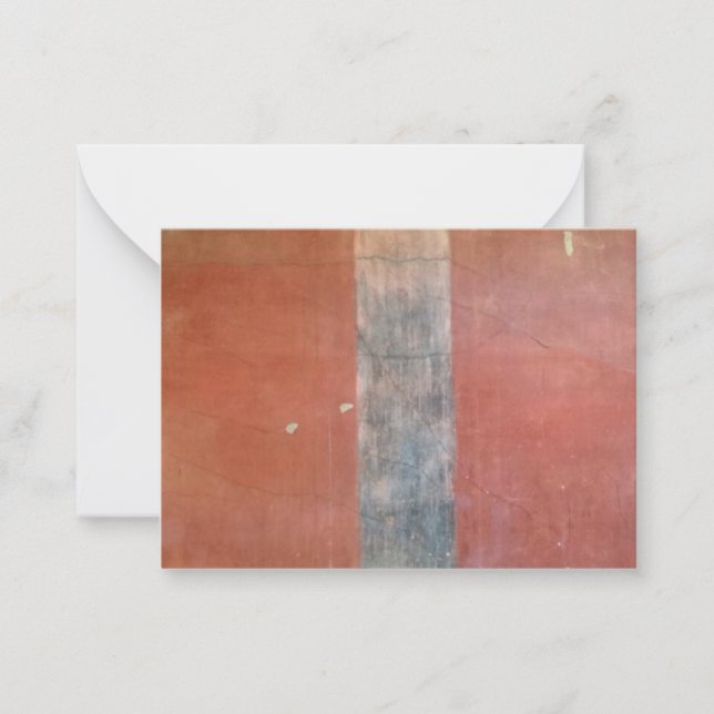 Pompeii Ochre Wall Thank You Note Card (Front)
