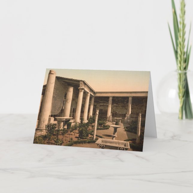 Pompeii, Peristyle of the House of Vetti Note Card (Front)