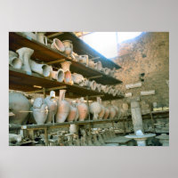Pompeii, Storeroom for excavated pottery