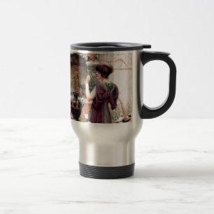 Pompeii Woman Godward garden Travel Mug