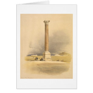 Pompey's Pillar, Alexandria, from "Egypt and Nubia
