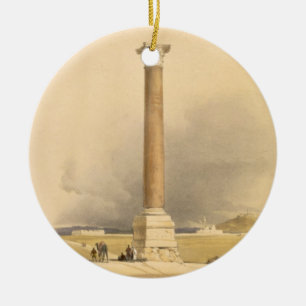 Pompey's Pillar, Alexandria, from "Egypt and Nubia Ceramic Tree Decoration