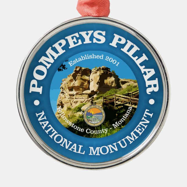 Pompeys Pillar NM Metal Tree Decoration (Front)