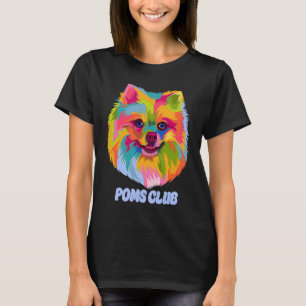 Poms Club  Pomeranian Humour Pom Pom Animal Pun T-Shirt