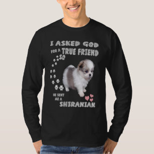 Pomshi Dog  Mum, Shih Pom Dad Costume, Cute Shiran T-Shirt
