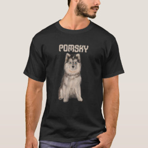 Pomskies Dogs Dog Owner Pomsky T-Shirt