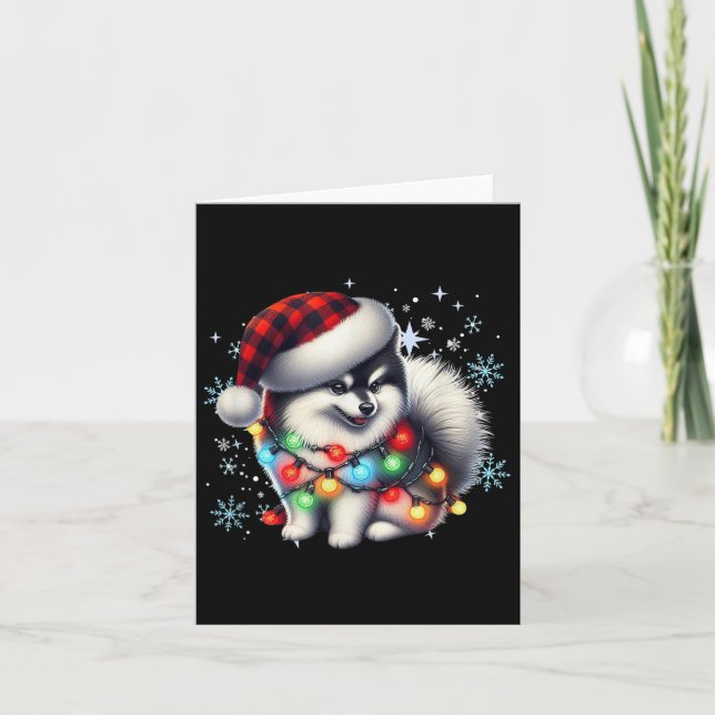 Pomsky Christmas Gifts For Pomsky Lovers Uni-adult Card (Front)