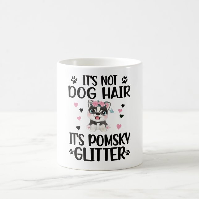 Pomsky Dog Lover Pomsky Owner Pomsky Mum Dad Coffee Mug (Center)