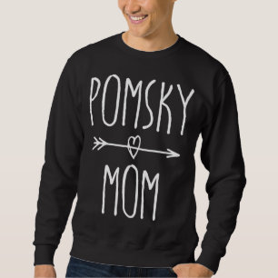 Pomsky Mum Cute Pomeranian Husky Dog Lover Gift Sweatshirt