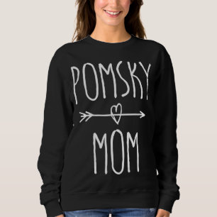 Pomsky Mum Cute Pomeranian Husky Dog Lover Gift Sweatshirt