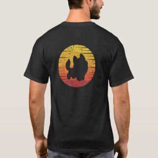 Pomsky Retro Sunset Pomsky Dog Puppy T-Shirt