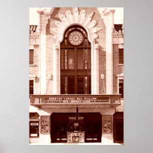 Ponca City Oklahoma Poncan Theater 1938 Poster