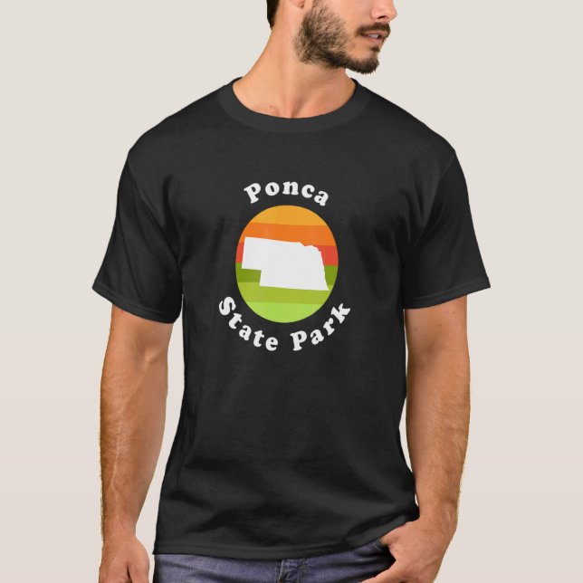 Ponca State Park Nebraska Outdoors Sunrise NE Souv T-Shirt (Front)