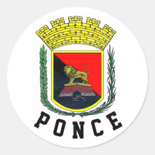 Ponce Coat of Arms - Puerto Rico Classic Round Sticker
