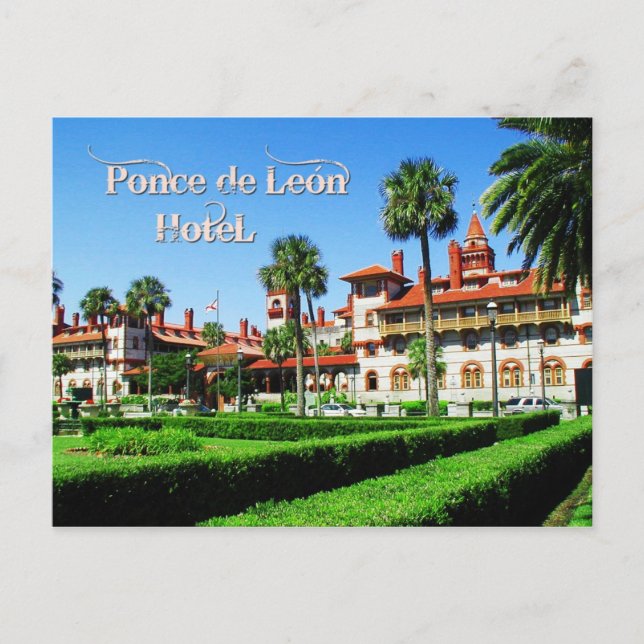 Ponce de Leon Hotel, St. Augustine, Florida Postcard (Front)