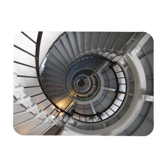 Ponce de Leon Inlet Light Staircase from Below Magnet (Horizontal)