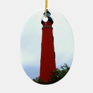 Ponce de Leon Inlet Lighthouse Ceramic Tree Decoration