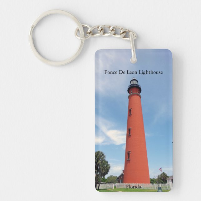 Ponce De Leon Lighthouse acrylic key chain (Front)