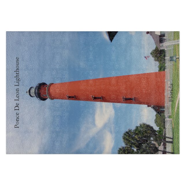 Ponce De Leon Lighthouse cutting board (Front)