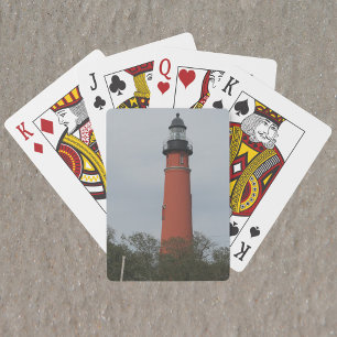 Ponce Inlet Lighthouse Above the Trees Photo Playing Cards