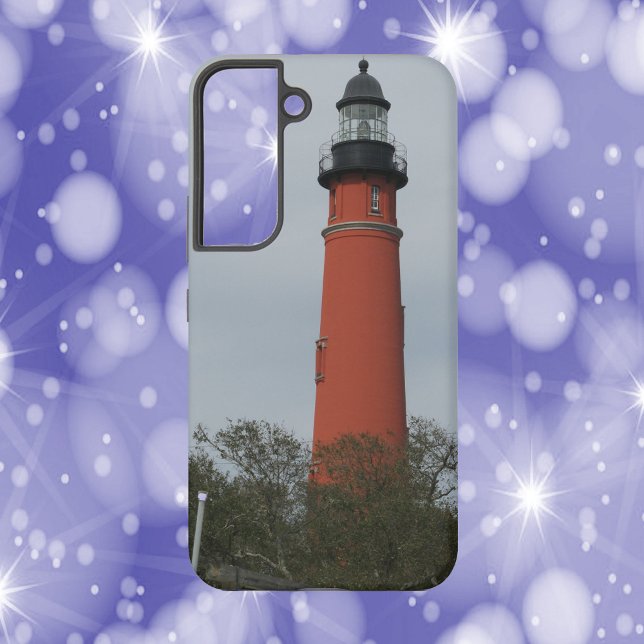 Ponce Inlet Lighthouse Above the Trees Photograph Samsung Galaxy S22 Case (A phone case with a photo of Ponce Inlet Lighthouse.)