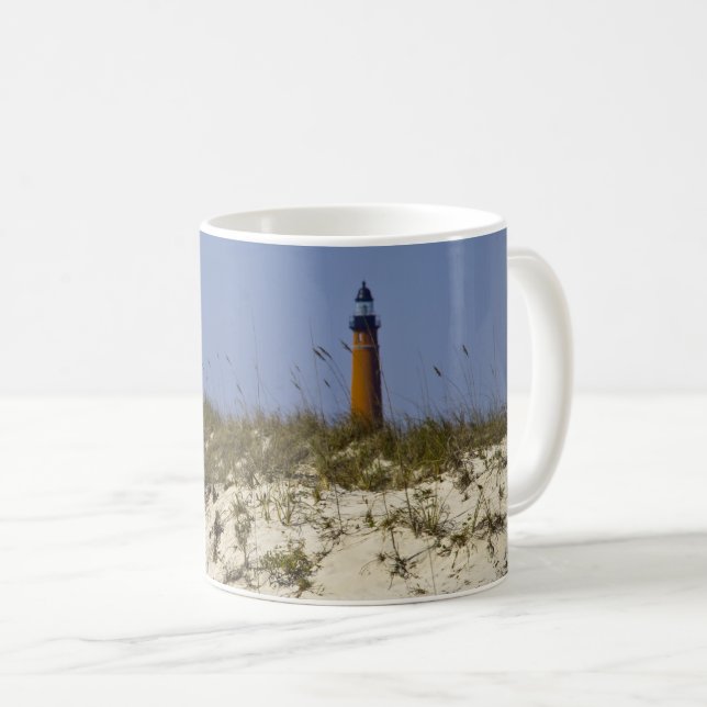 Ponce Inlet Lighthouse Florida Beach Nautical Coffee Mug (Front Right)