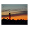 Ponce Inlet Lighthouse Sherbet Orange Sky Poster