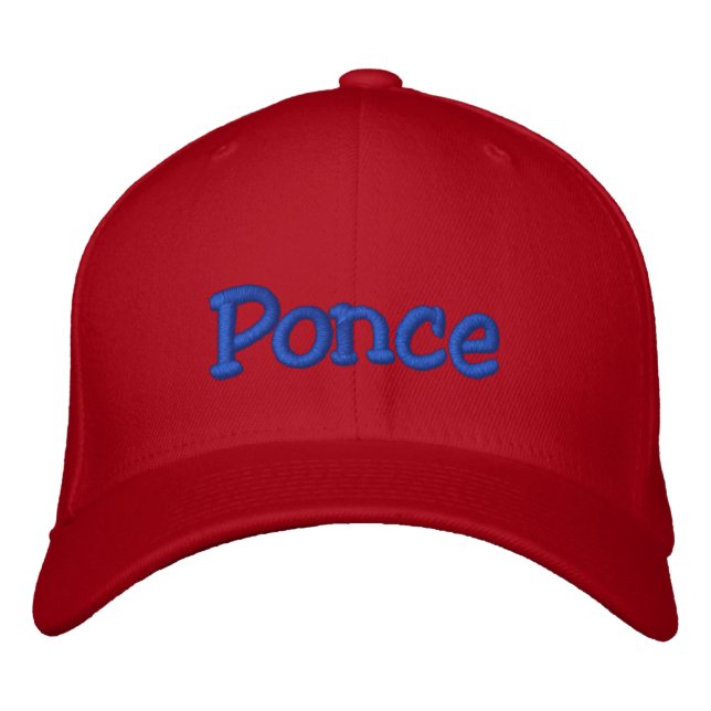 Ponce, Puerto Rico Embroidered Hat (Front)
