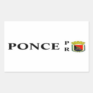 Ponce, Puerto Rico Rectangular Sticker