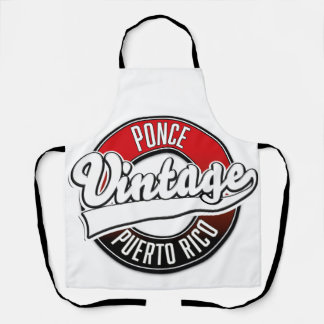 Ponce Puerto Rico vintage logo Apron