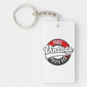 Ponce Puerto Rico vintage logo Key Ring