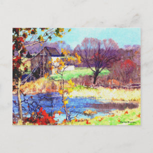 Pond at Old Lyme, Conneticut Postcard