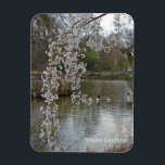 Pond at RHS Wisley, England Magnet<br><div class="desc">Photograph of a pond at RHS Wisley Gardens England beautiful tree over the pond with a duck in the water.</div>