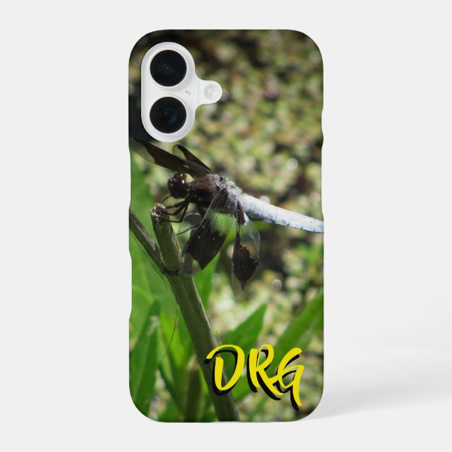 Pond Dragon Dragonfly iPhone 16 Case (Back)