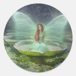 Pond Fairy Classic Round Sticker
