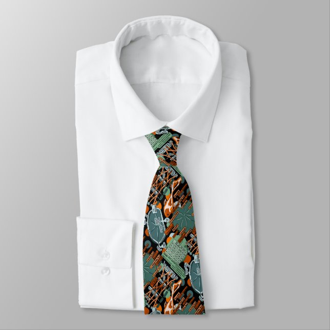Pond Fish and Anaesthesia Study Notes Tie (Tied)