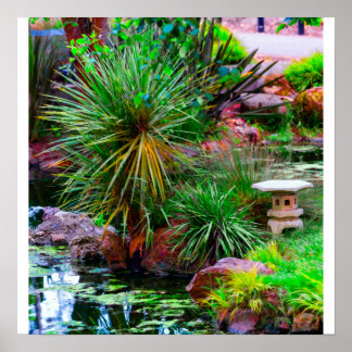 Pond Garden Poster