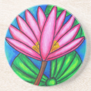 Pond Gem Coaster #3 by Lisa Lorenz